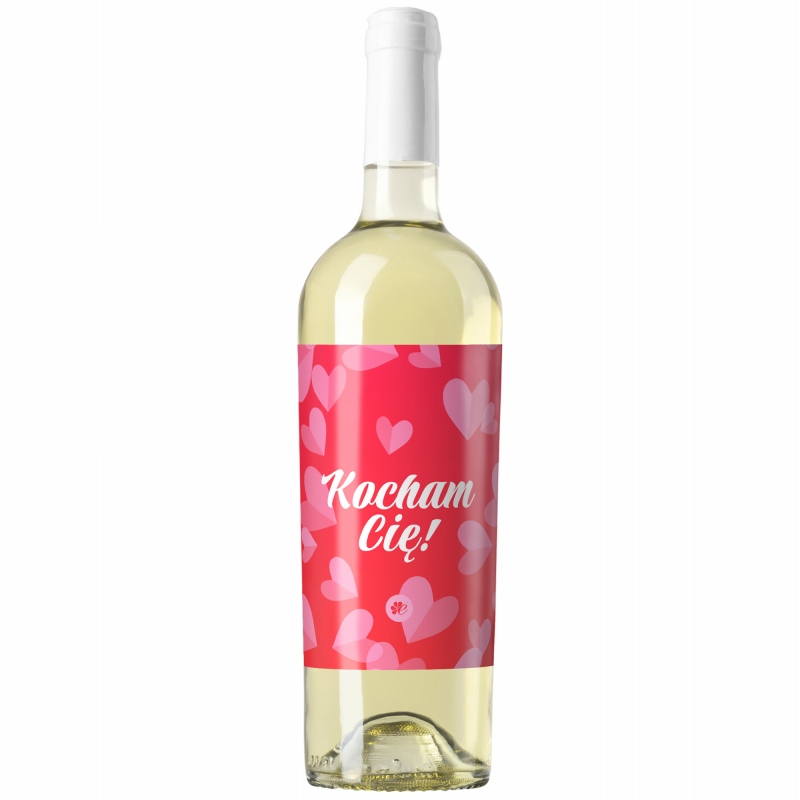 Wino białe Kocham Cię
