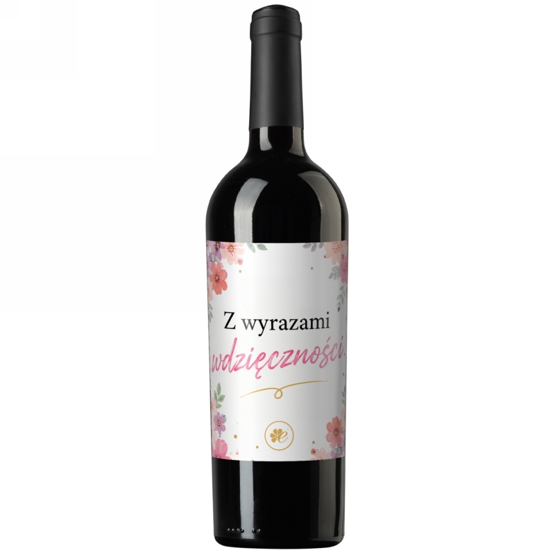 Wino czerwone Z wyrazami wdzięczności! (ZWW)
