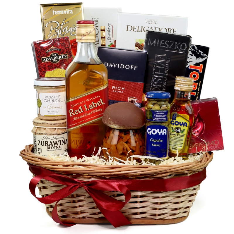 Kosz delikatesowy Ekskluzywny z whisky