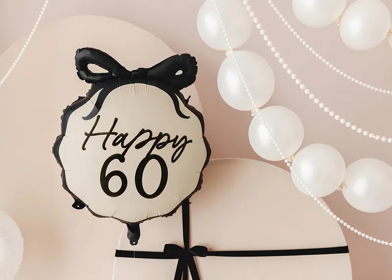 Happy 60 - Balon z helem