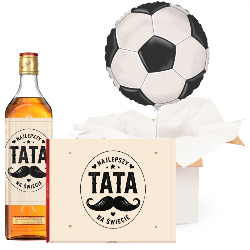 Balon z helem Football + whisky + Merci