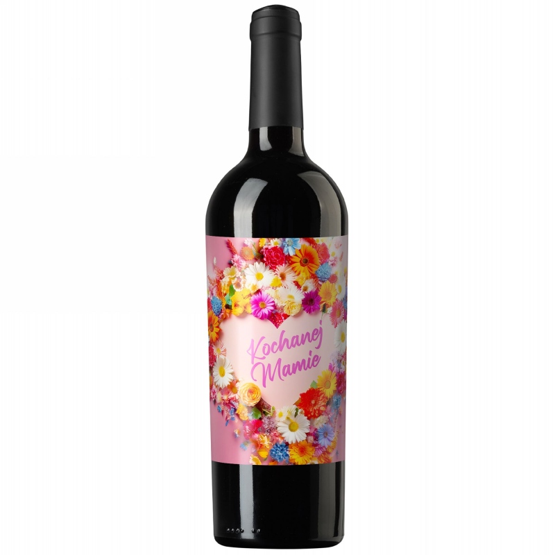 Wino czerwone Kochanej Mamie 0,75l