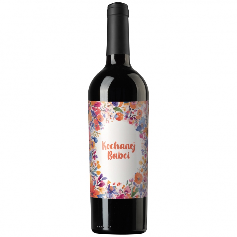 Wino czerwone Kochanej Babci