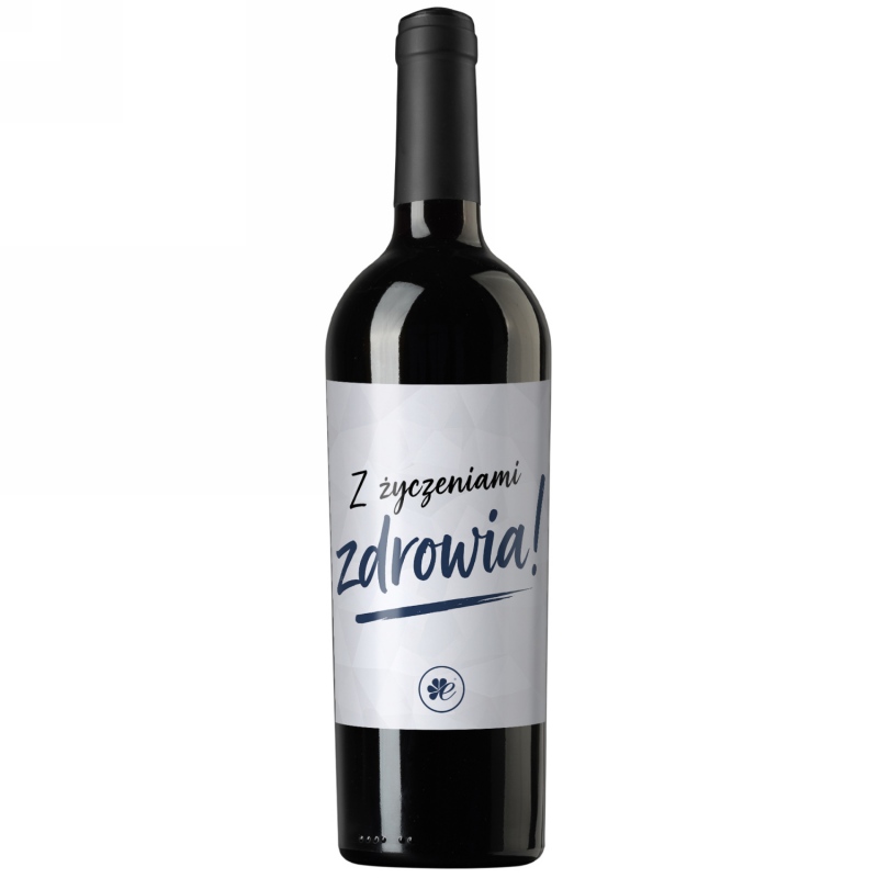 Wino czerwone Z życzeniami zdrowia! (ZZZM)