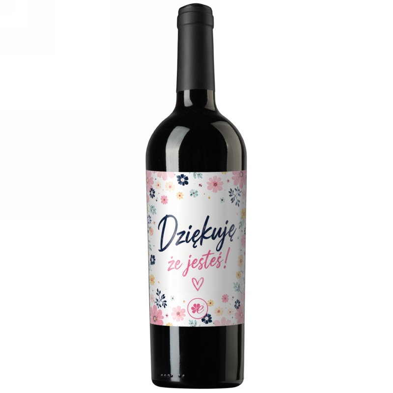 Wino czerwone Dziękuję, że jesteś! (DZJ)