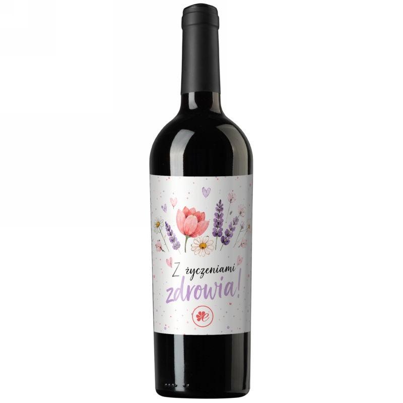 Wino czerwone Z życzeniami zdrowia! (ZZZW)
